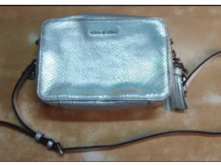 Silver Leather Michael Kors Crossbody Bag (brand new)