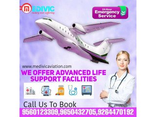 Obtain ICU Medical Charter Air Ambulance Service in Guwahati by Medivic