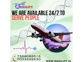 Get Medilift Air Ambulance Service in Mumbai with Medical Equipment