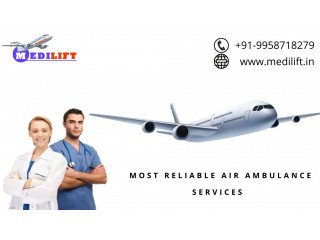 Directly Rent Medilift Air Ambulance in Patna at Low Budget