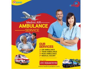 Hire the Most Advanced Medical Air Ambulance Service in Bhubaneswar from Medivic