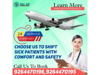 Book Finest Sky Air ambulance in Patna with Best Medical Support