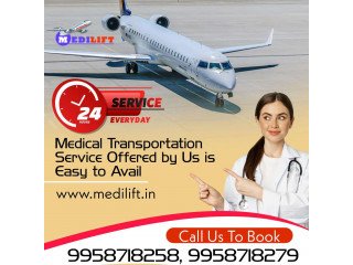 Safest Patient Transfer by Medilift Air Ambulance in Guwahati at Anytime