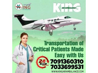 King Air Ambulance Service in Guwahati with Reliable ICU Setup