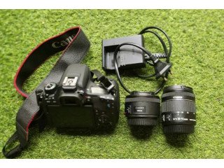 Very lightly used Canon 77d with 18-55 and 50mm lens