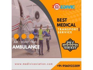 Air Ambulance Service in Cooch Behar by Medivic with Comfortable Transport
