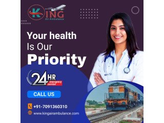 King Train Ambulance Service in Kolkata with Advanced Life Support Medical Tools