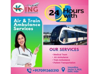 King Train Ambulance Service in Ranchi with Trustworthy Medical Crew