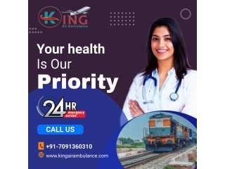 King Train Ambulance in Jamshedpur with Highly Professional Medical Crew