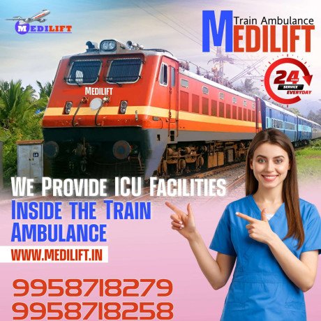 medilift-train-ambulance-in-guwahati-with-all-emergency-medical-equipment-big-0