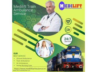 Medilift Train Ambulance in Ranchi with Life Saving Medical Team