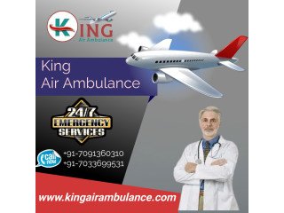 Use Air Ambulance in Dibrugarh by King with Hi-Tech Emergency Medical Rescue