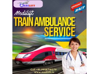 Medilift Train Ambulance from Kolkata with Advanced Medical Technology