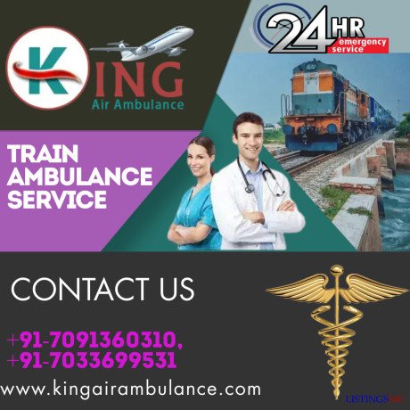 king-train-ambulance-in-delhi-with-hi-tech-medical-tools-big-0